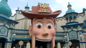 WDW Toy Story Midway Mania closeup