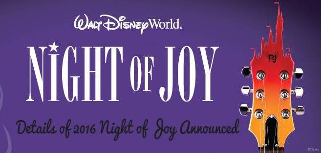 Details of Disney’s 2016 Night of Joy Announced