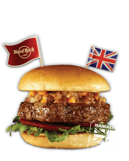 Hard Rock Cafe Corned Beef Hash Manchester England burger