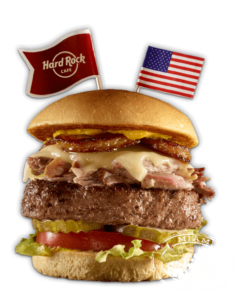 Hard Rock Cafe Cuban burger