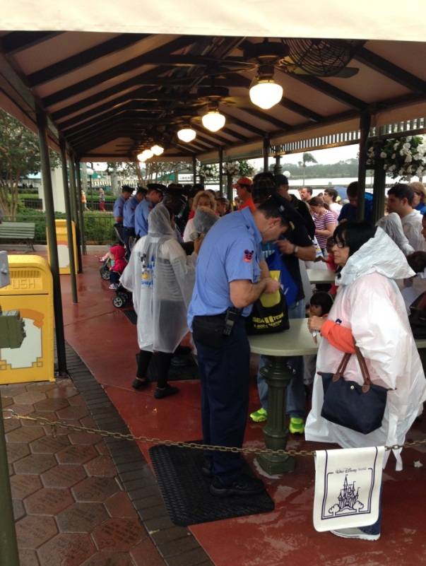 Disney Security Checking Guest Bag