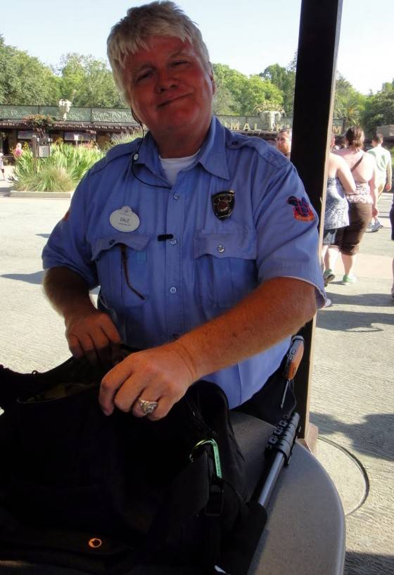 Disney Security Guard smiling