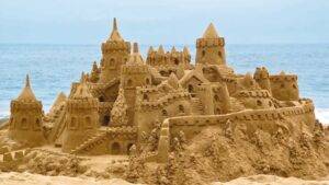 New Smyrna Beach Sand Art Festival sand castle