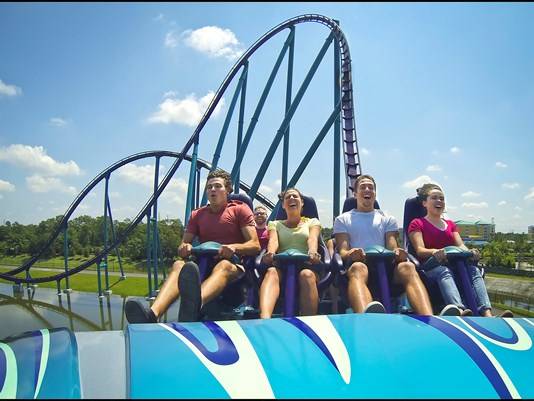 SeaWorld Mako coaster birdseye view 