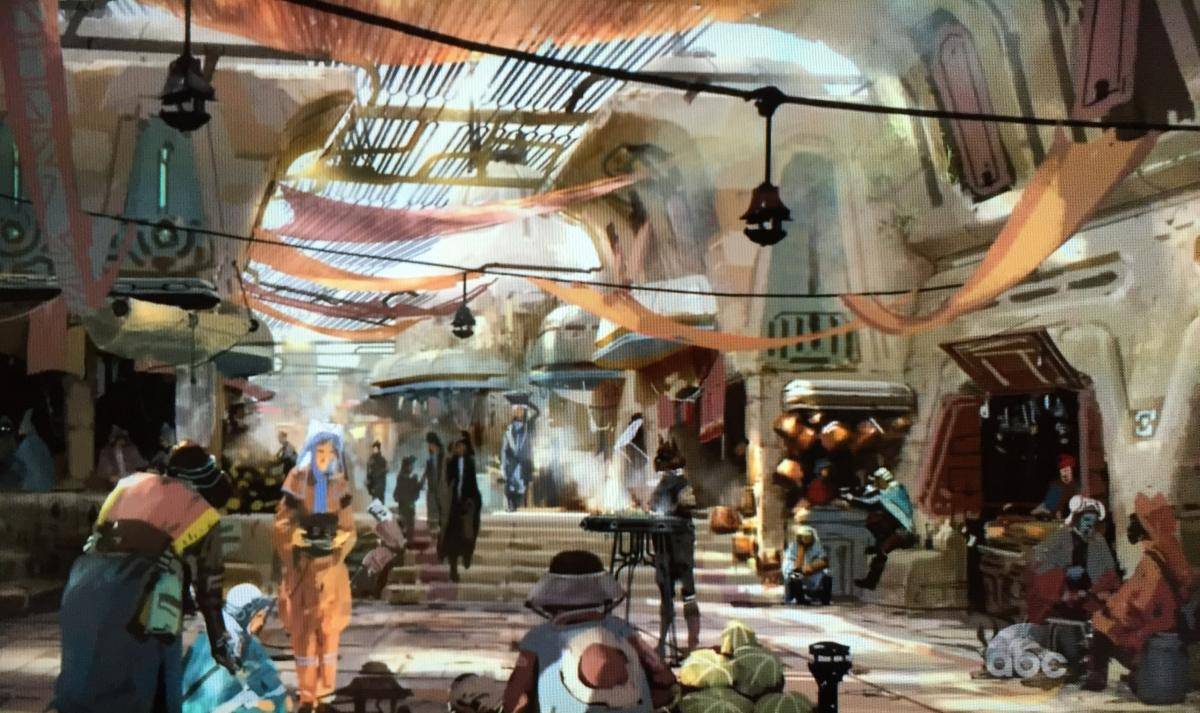 WDW HS Star Wars Land general exterior view 