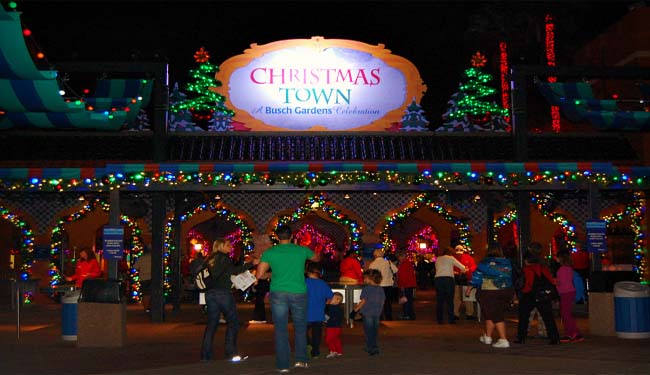 Christmas Town Christmas at Busch Gardens