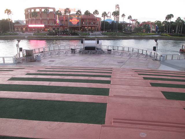 Dancing area Universal CityWalk Orlando