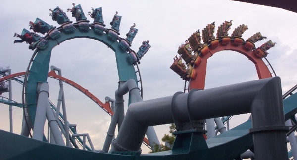 Dragon Challenge Roller Coaster