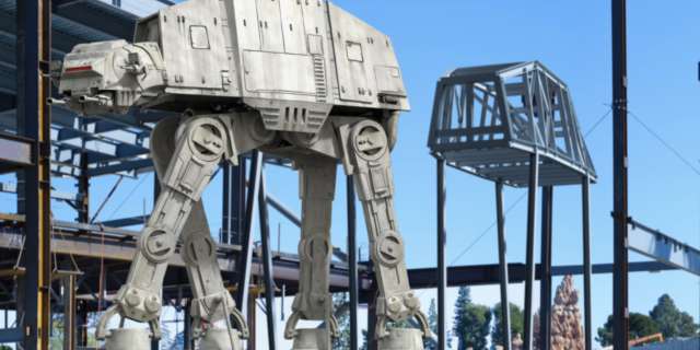 Star Wars Land Full Scale AT-AT’s Under Construction at Disney’s Hollywood Studios