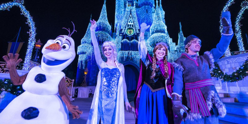 Watch “A Frozen Holiday Wish” 2018 at Walt Disney World’s Magic Kingdom