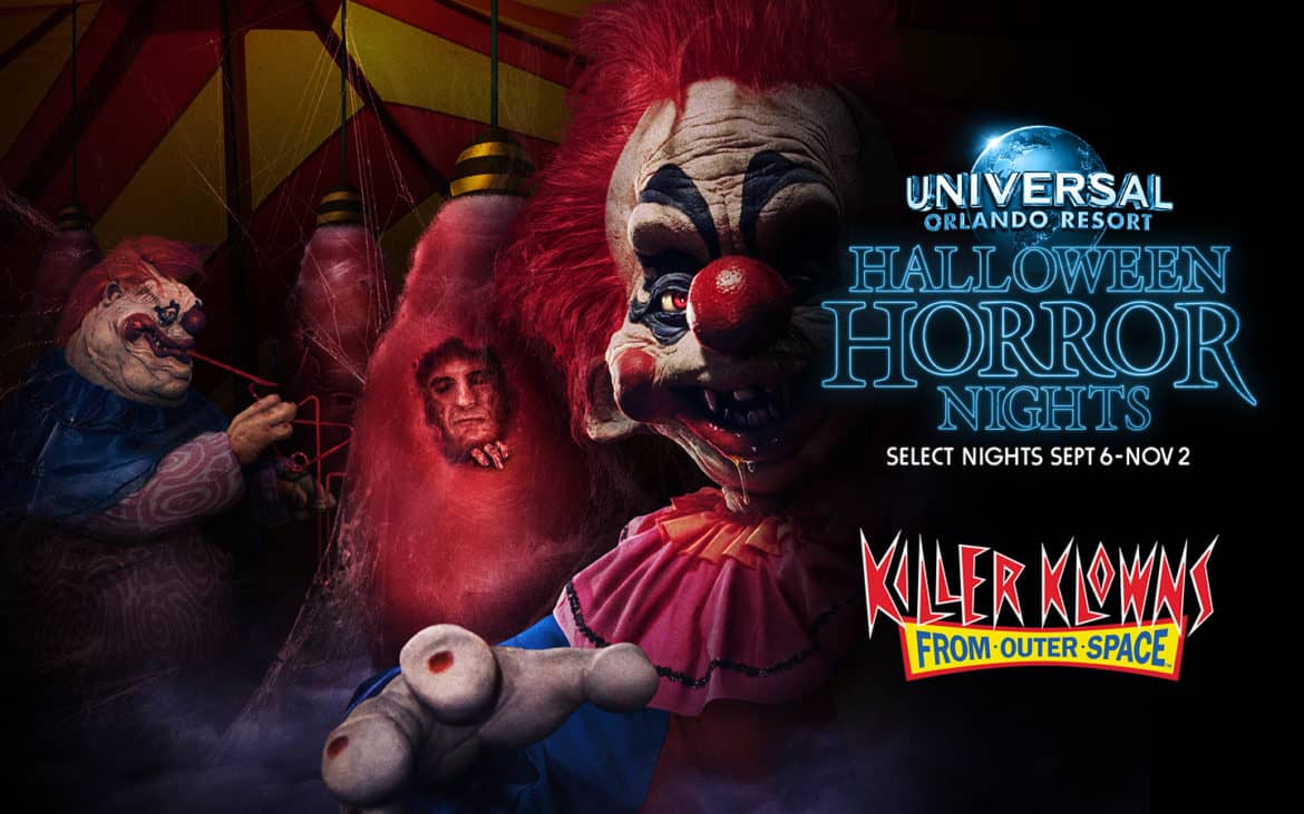 Killer Klowns from Outer Space house announced for Halloween Horror Nights 2019
