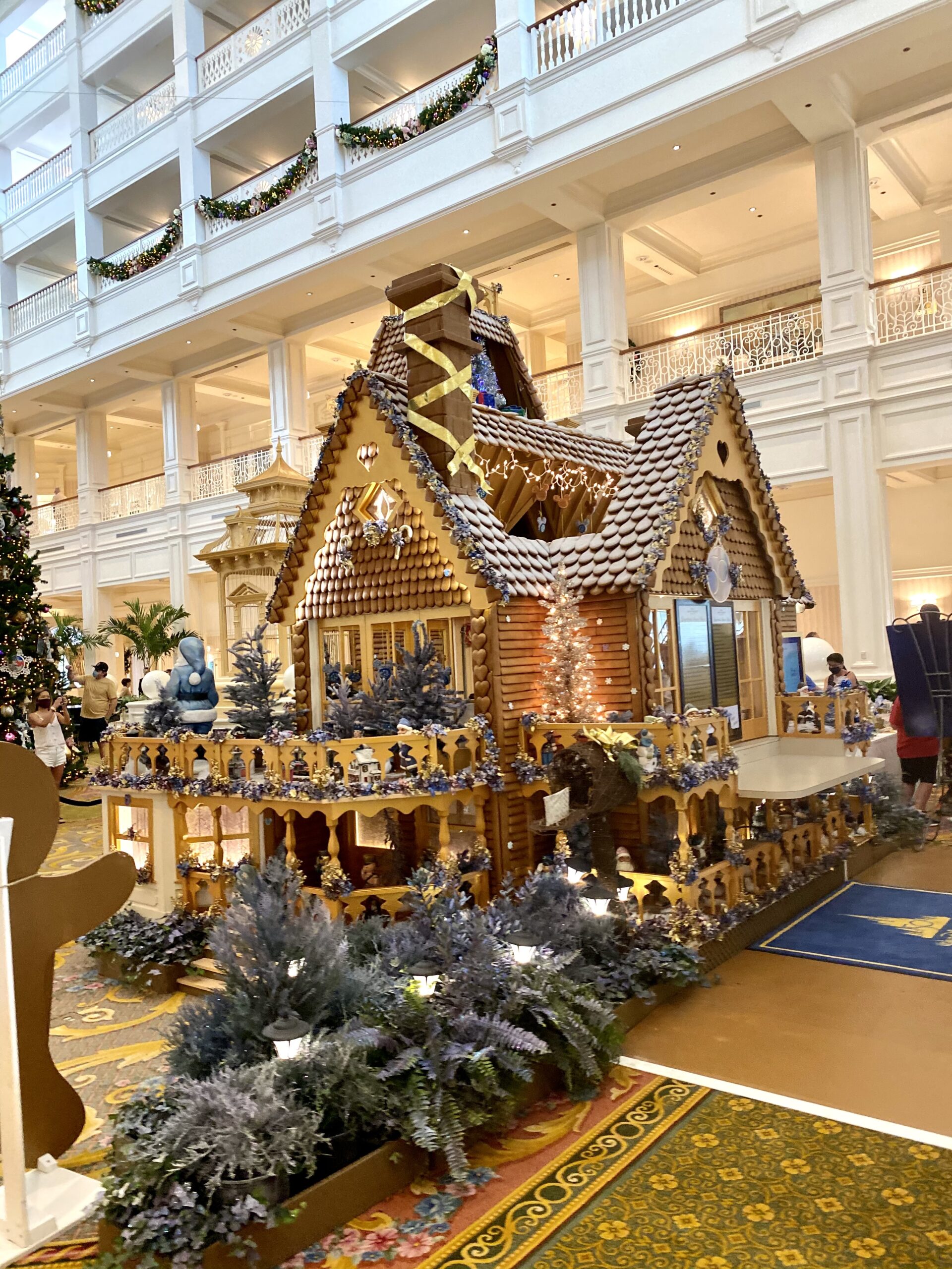 This gingerbread house is ready for the Holidays at Disney 