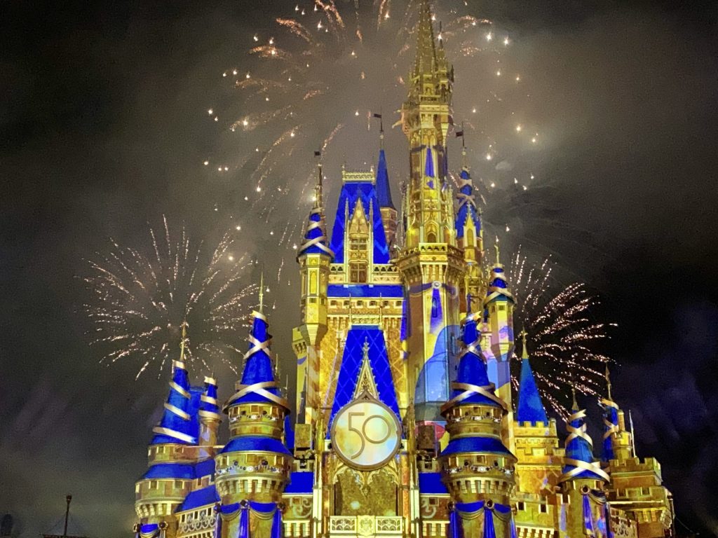Disney Enchantment Performance at night at the Magic Kingdom