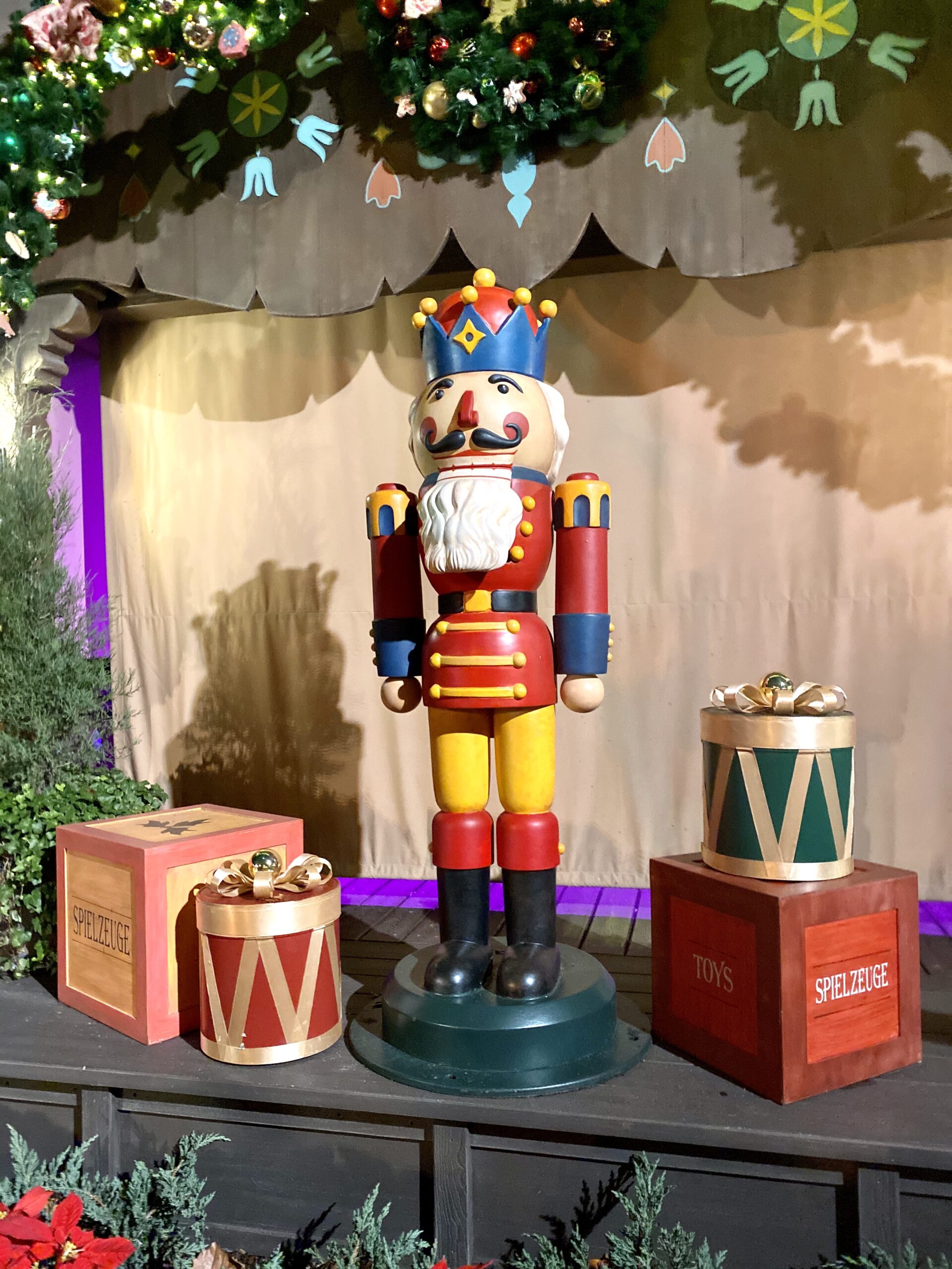 Epcot’s Festival of the Holidays nutcracker