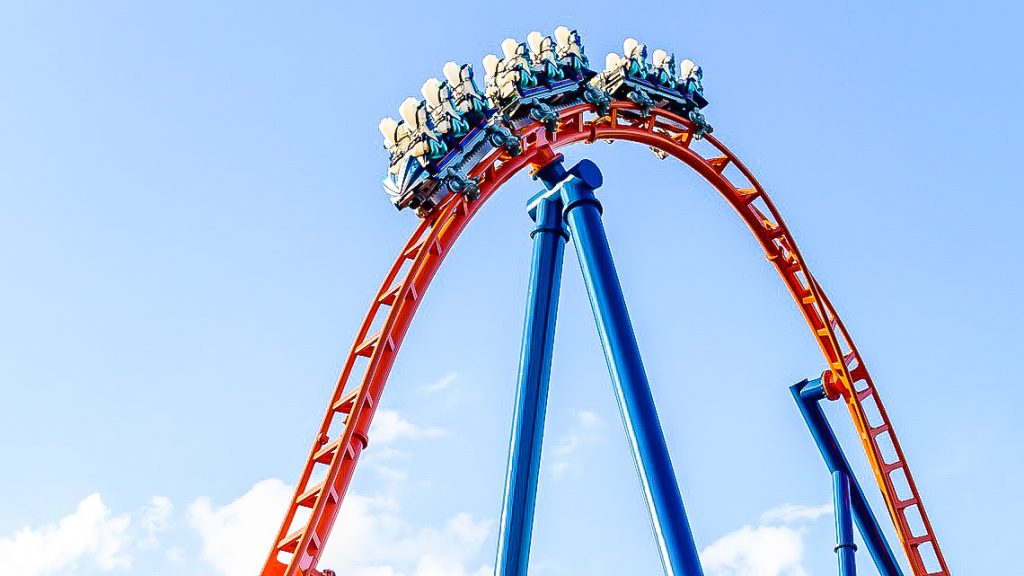 SeaWorld's Icebreaker Rollercoaster