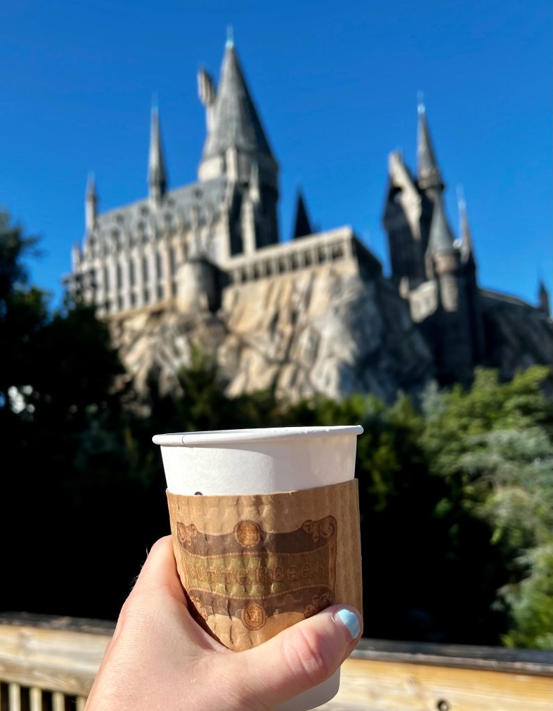 Save Money At Universal Orlando By picking and choosing what food and drinks you truly want. ButterBeer infront of Hogwarts is a must - everything else you can save on 