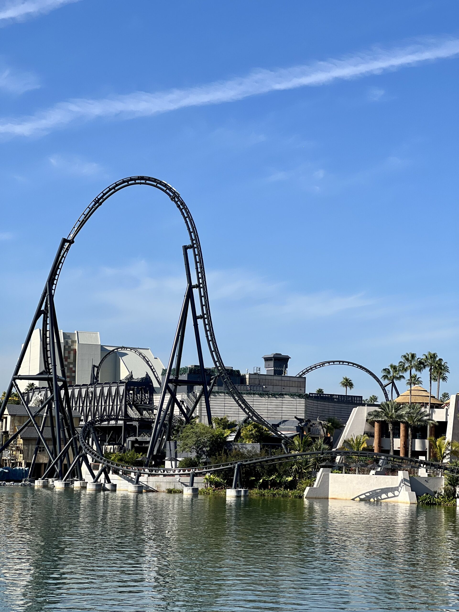 Velocicoaster at Universal has one of the steepest vertical inclines 