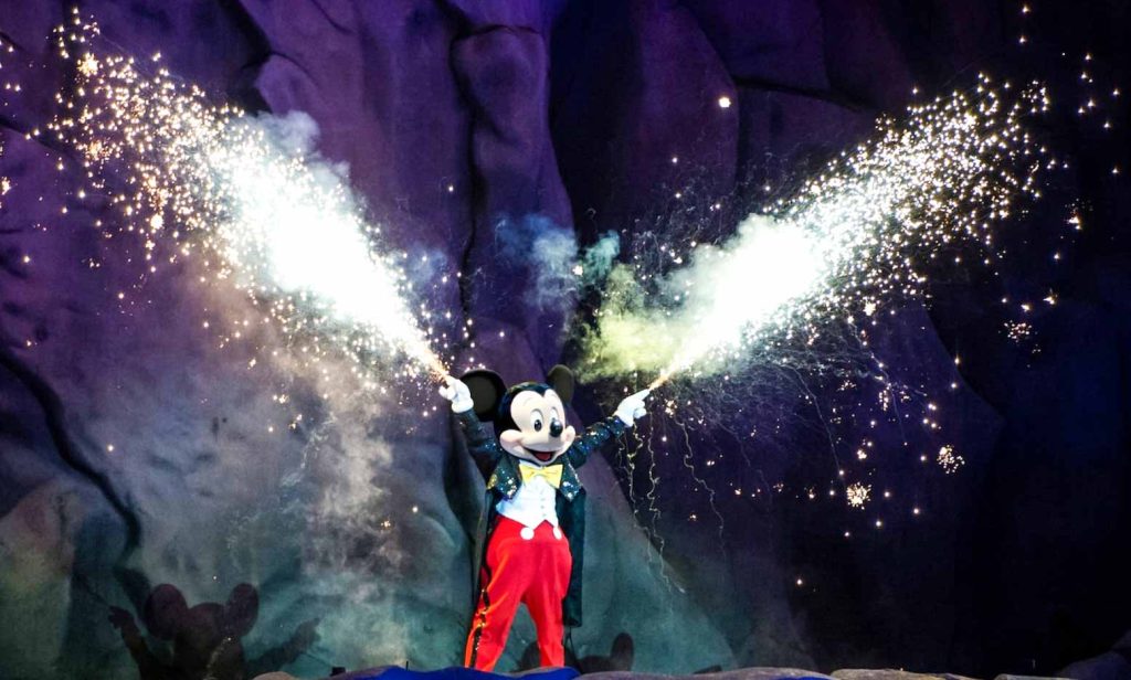 Fantasmic light and music show is one of the Newest Attractions Coming to Disney World