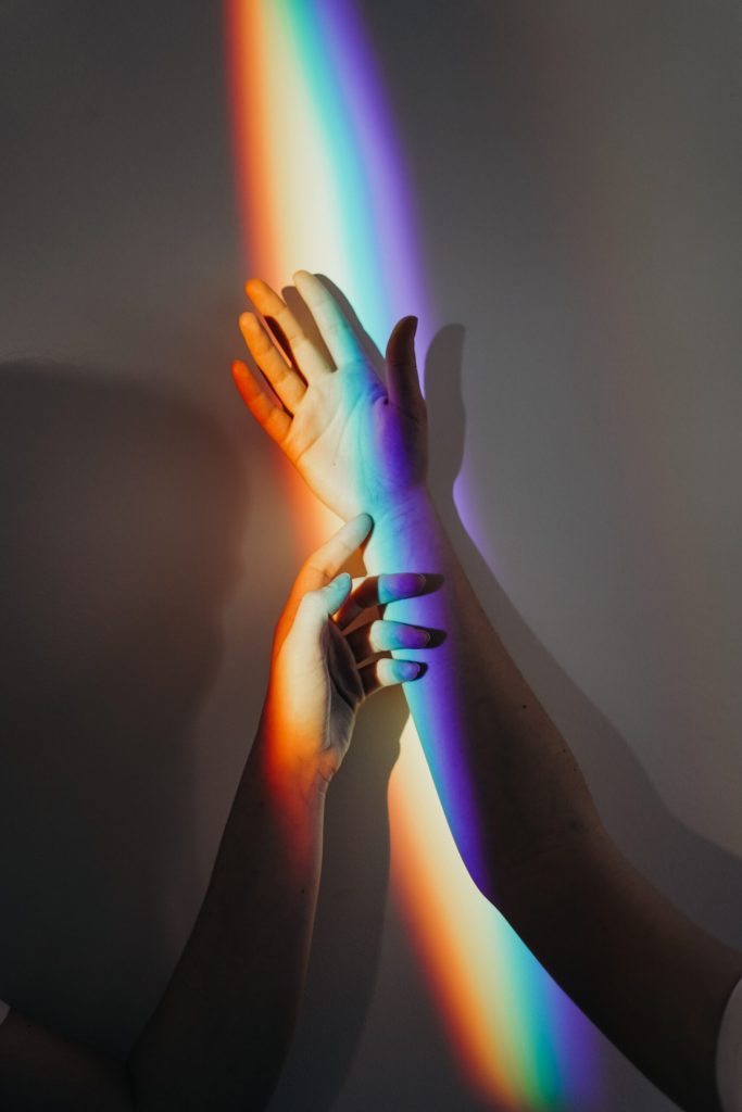 Gay Days Orlando Hands With Rainbow