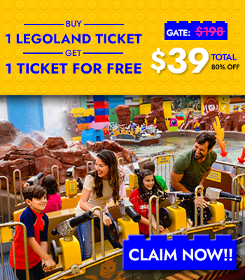 Legoland Ticket Offer - Buy One Get One Free For $39