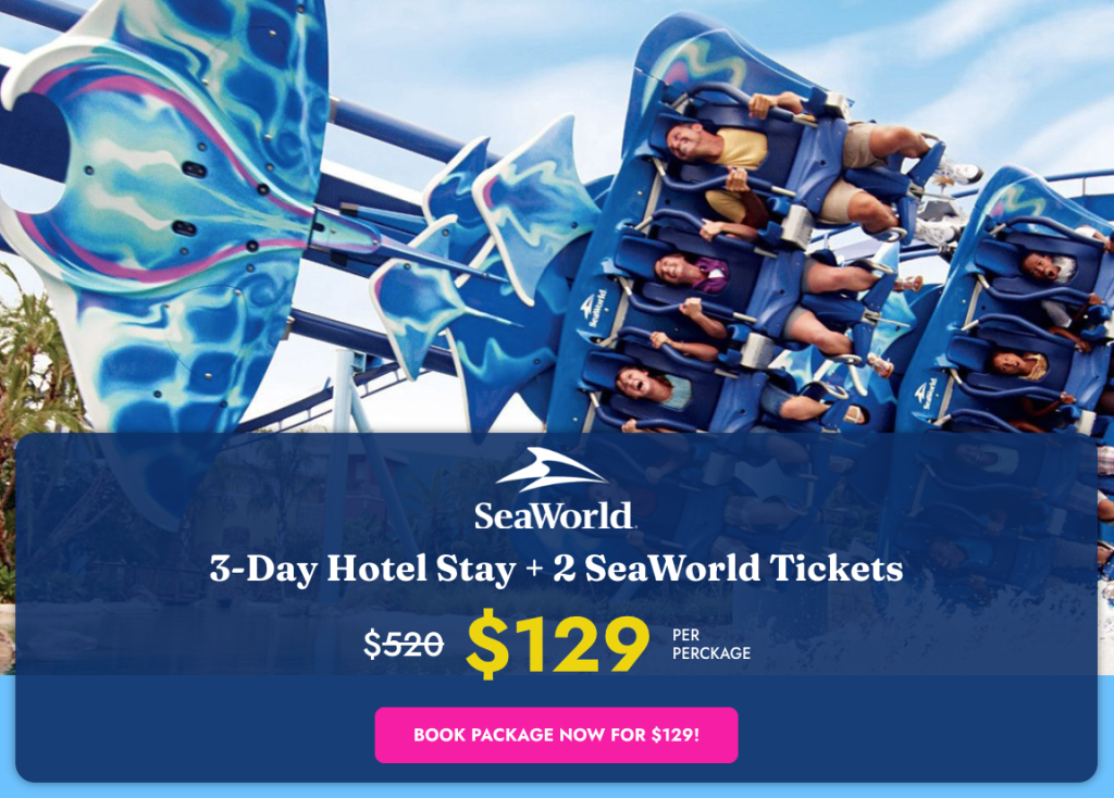 SeaWorld Orlando 3 Day Hotel Stay + 2 SeaWorld Tickets