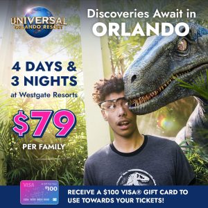 4 Days & 3 Nights In Orlando for $79 - Click Here