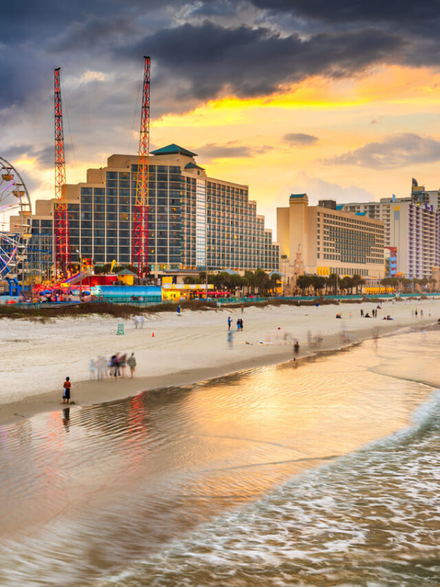 Waterfront skyline in Daytona Beach, Florida