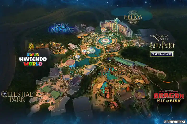 Univeral EPIC Universe Map - Credits image: Universal Orlando Resort