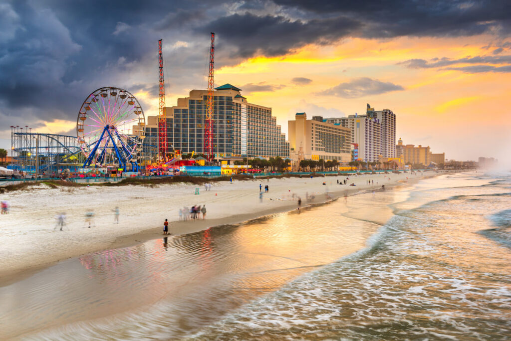 Waterfront skyline in Daytona Beach, Florida