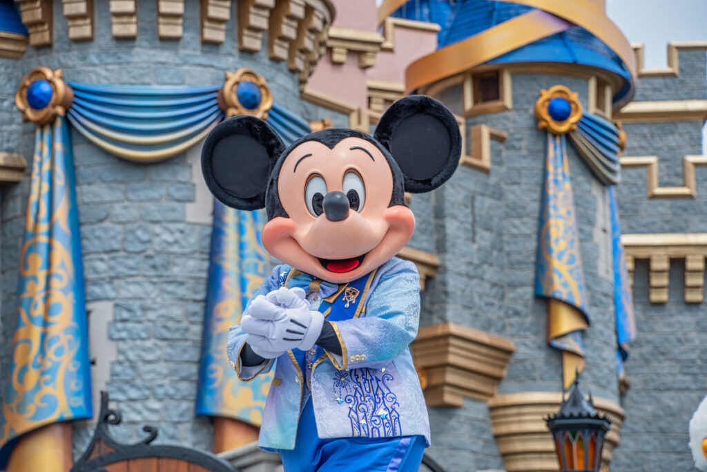 Mickey Mouse character at DIsney Magic Kingdom