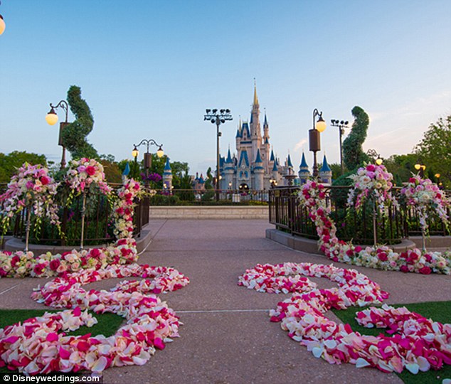Couples can now say 'I do' in the East Plaza Garden at Disney World with Cinderella Castle in the background