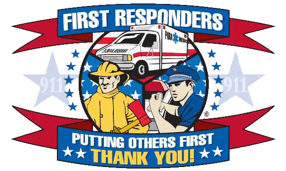 First Responders Putting Others First Thank You logo